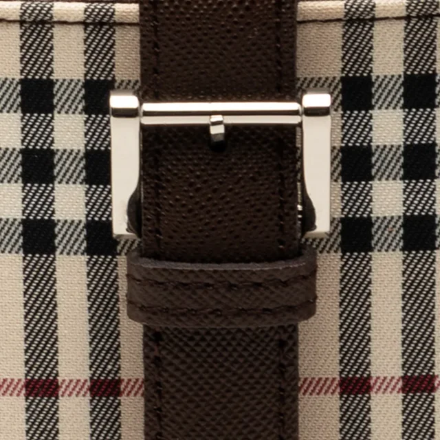 Beige Burberry House Check Canvas Crossbody in Beige Canvas from Designer Revival, photo 6 of 7