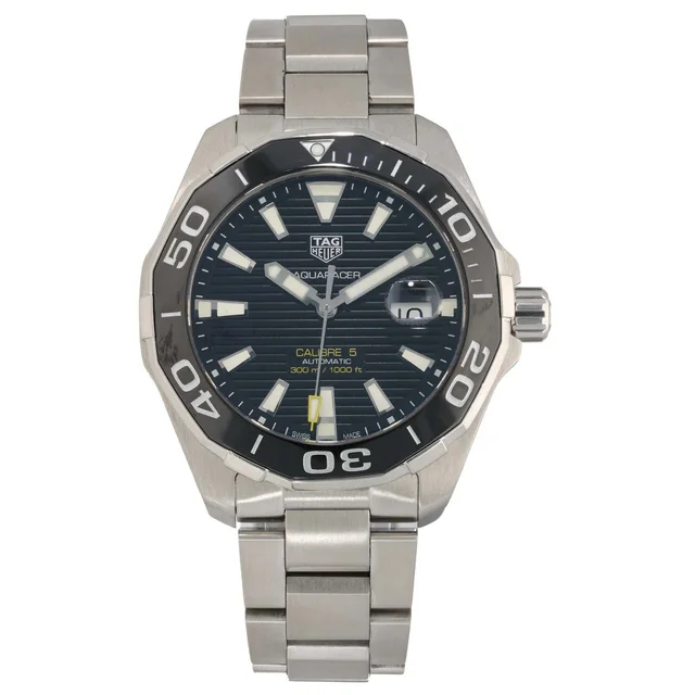 TAG Heuer Aquaracer WAY201A 43mm Stainless Steel Watch from H&T