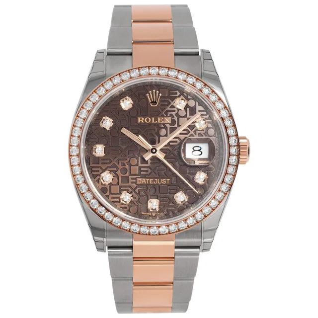 Unused Rolex Datejust 36mm 126281RBR in Stainless Steel, Everose Gold from Gray And Sons