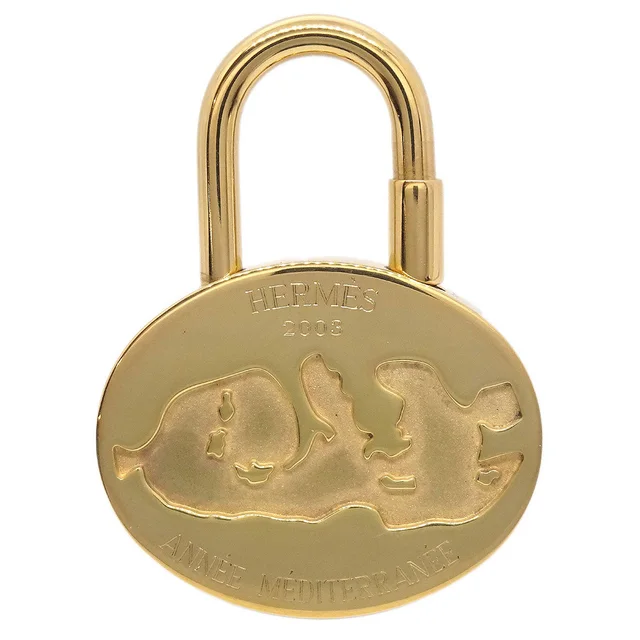 Hermès 2003 Mediterranean Cadena Padlock Gold Small Good in Gold from AMORE Vintage Tokyo