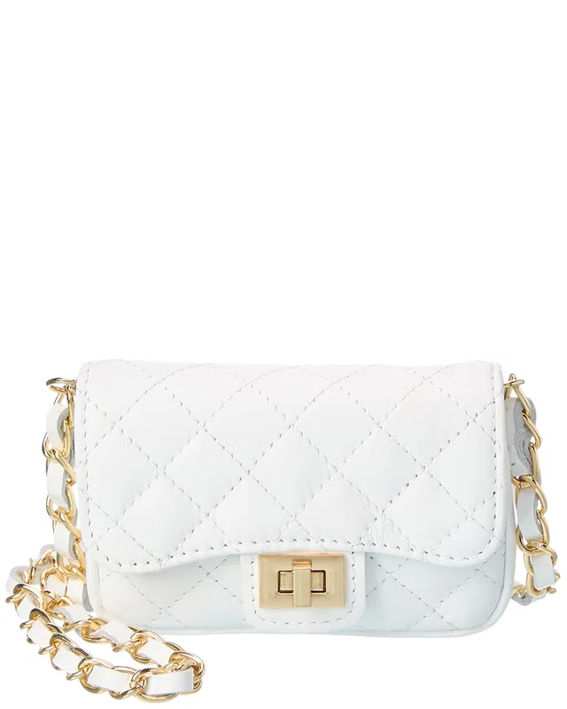 Isabella Rossetti Ailsa27 Leather Quilted Bag in White, image 1 of 1 from Gilt