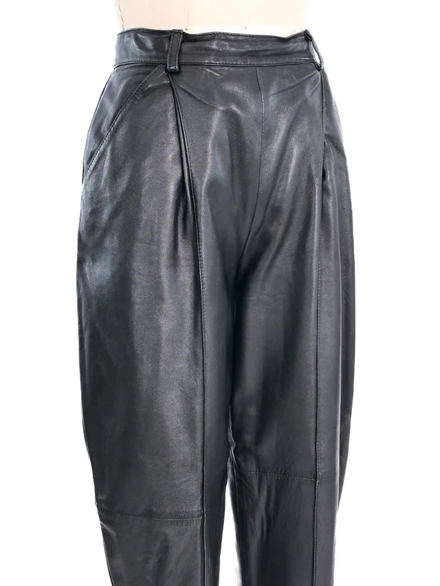 Versus By Gianni Versace Leather Trousers in Leather from Arcade Vintage, photo 2 of 2