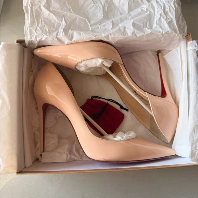 Christian Louboutin Iriza Poudre 42 in Patent leather from Poshmark