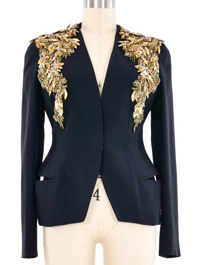 2013 Alexander McQueen Embellished Blazer from Arcade Vintage