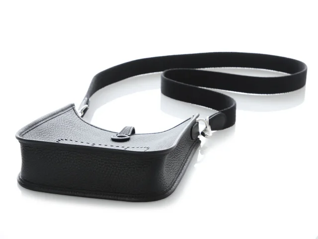 Hermès Black Clémence Evelyne TPM in Black Clemence leather from Ann's Fabulous Finds, photo 6 of 10