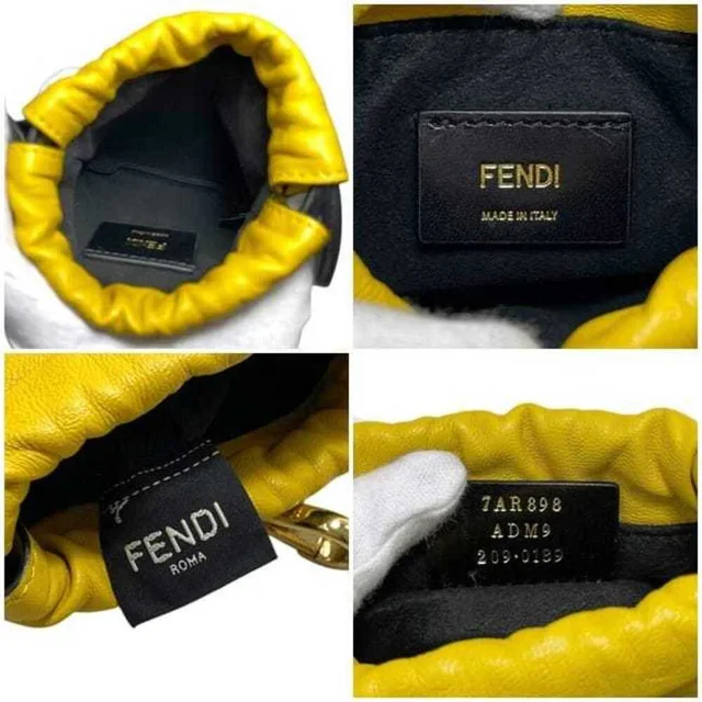 Fendi Shoulder Bag Wearable Ec-25314 Yellow 7ar898 Leather Adm9 209 0189 Fend... in yellow Leather from Poshmark, photo 3 of 10