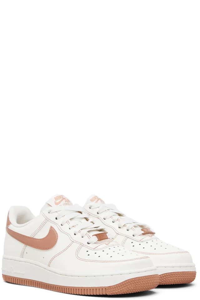 Nike Off-White & Pink Air Force 1 '07 Sneakers, photo 4 of 5 from SSENSE