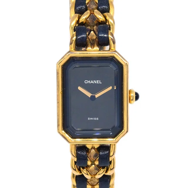 Chanel Premiere Watch Gold #L in Gold Leather from AMORE Vintage Tokyo