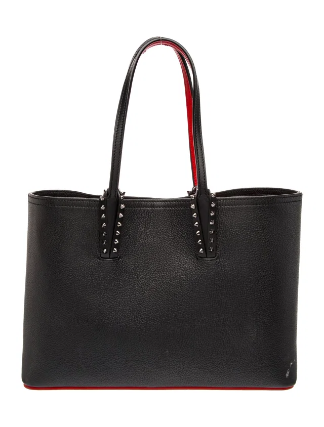 Christian Louboutin Spike Cabata in black Leather from The RealReal