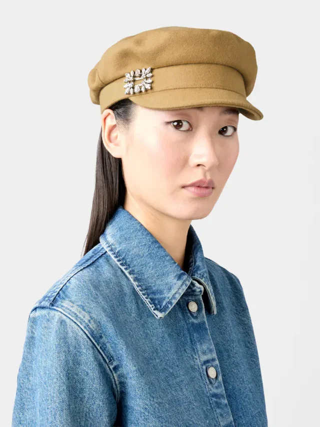 Roger Vivier Broche Embellished Sailor Hat, photo 5 of 7 from SENSER