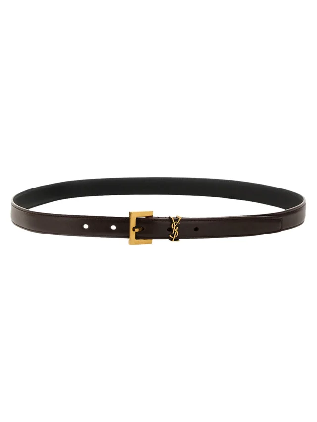 Saint Laurent Cassandre Belt — Red in Red Leather from HEWI, photo 2 of 2