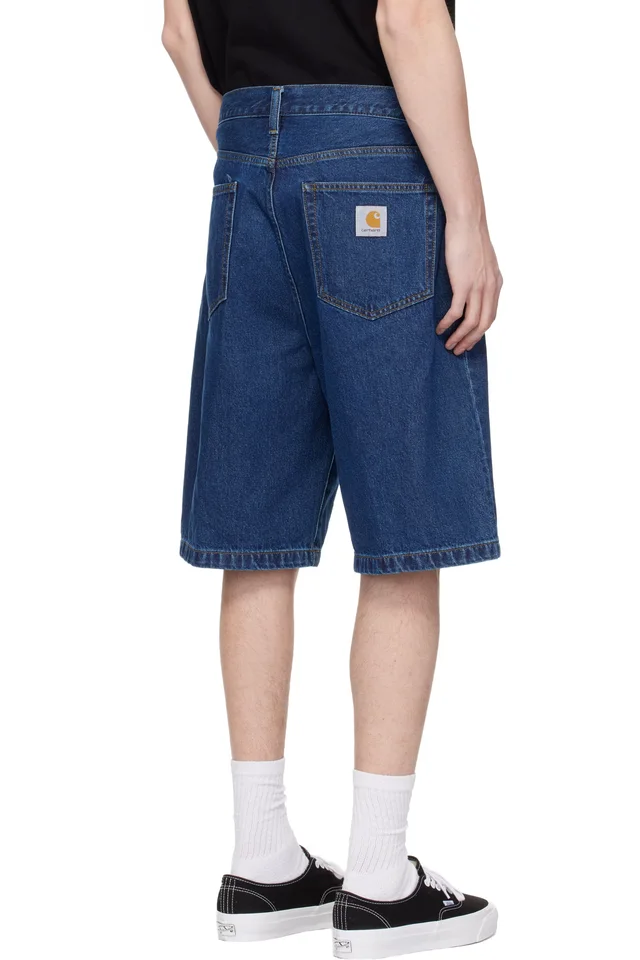 Carhartt Work In Progress Blue Landon Denim Shorts, photo 3 of 4 from SSENSE