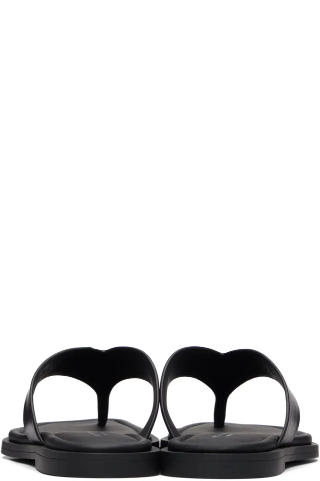 rag & bone Black Gracie Thong Sandals, photo 2 of 5 from SSENSE