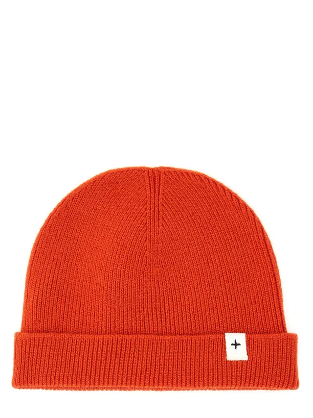 Jil Sander J47zz0130_j14773626 Wool Blend Beanie — Orange Beanies in Orange Wool from HEWI