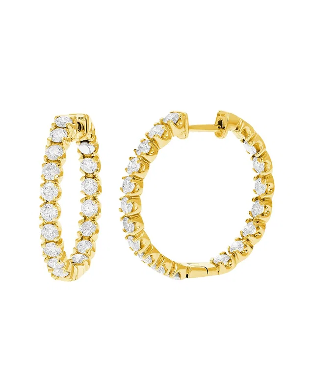 Amairah 14K 2.50 ct. tw. Lab-Grown Diamond Hoops, image 1 of 1 from Gilt