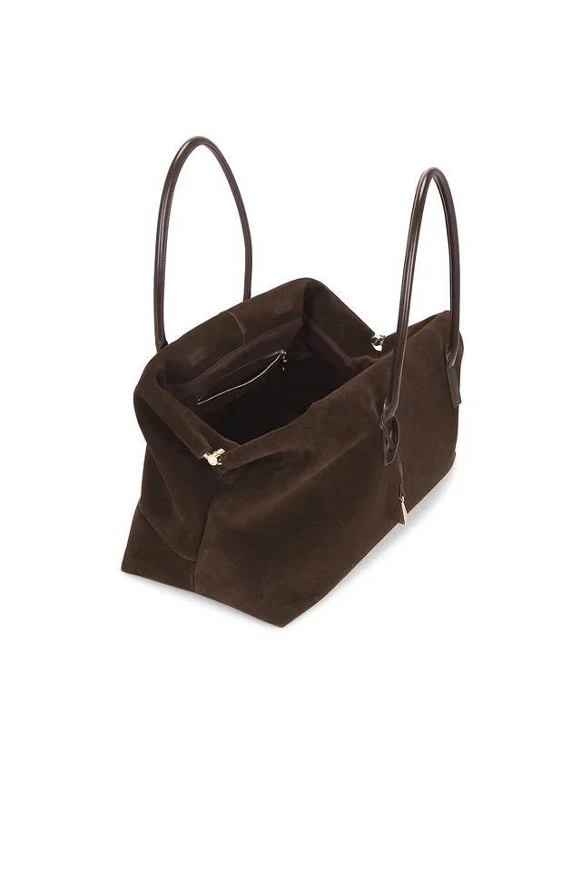VERAFIED Espresso Suede Club Bag in Brown, photo 4 of 4 from REVOLVE (Canada)