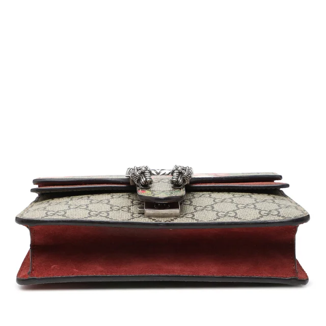 Beige Gucci Small GG Supreme Blooms Dionysus Crossbody in Beige Suede from Designer Revival, photo 2 of 2