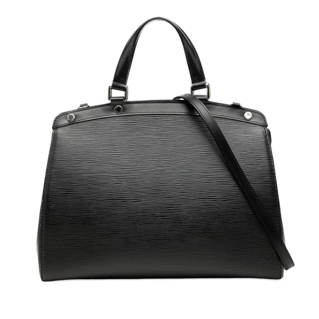 Black Louis Vuitton Epi Brea MM Satchel in Black Leather from Designer Revival