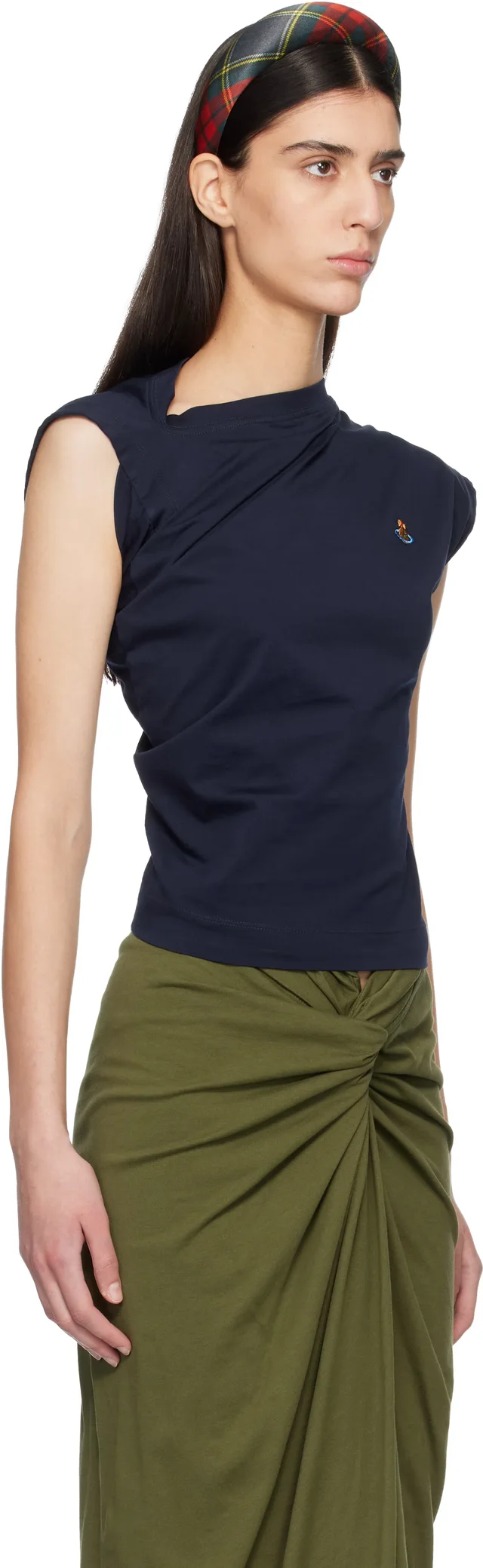 Vivienne Westwood Navy Hebo Top, photo 6 of 6 from SSENSE