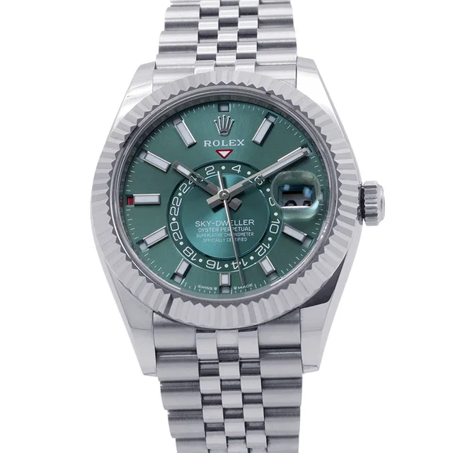 Rolex Sky-Dweller W42mm Stainless Steel K18WG Mint Green Dial336934 in Green from GALLERY RARE