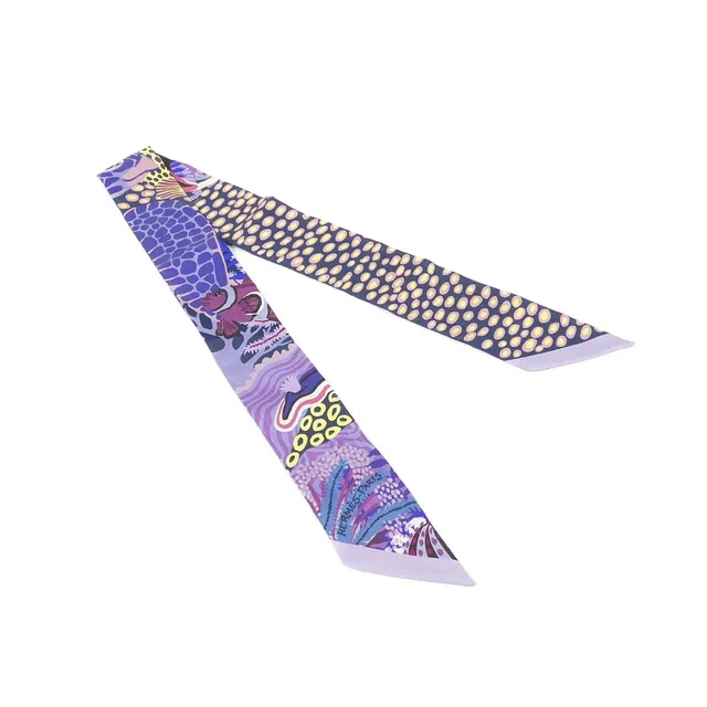 Hermès Twilly Scarf Purple in Purple Silk from The Reluxe