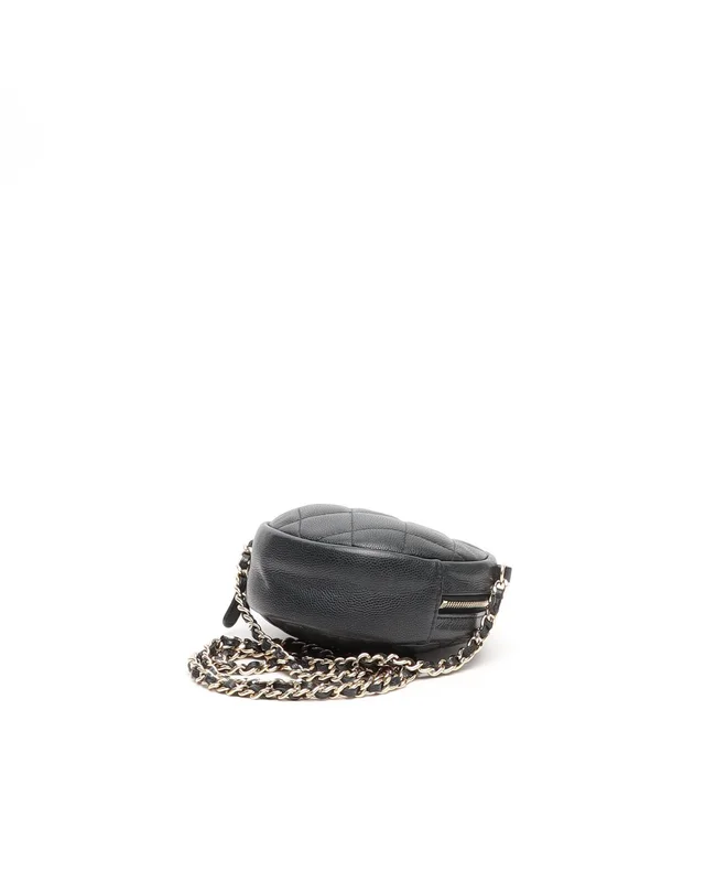 Chanel CC Caviar Round Chain Bag in Caviar leather from A Retro Tale, photo 4 of 12