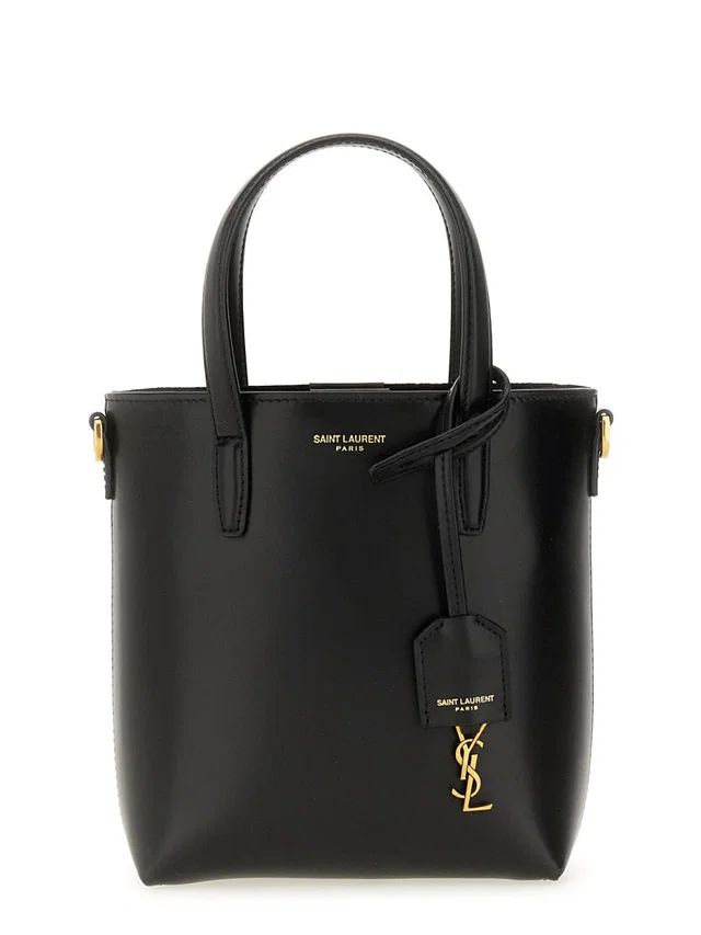 Saint Laurent Toy Shopping Mini Bag — Black Calfskin in Black Calfskin from HEWI