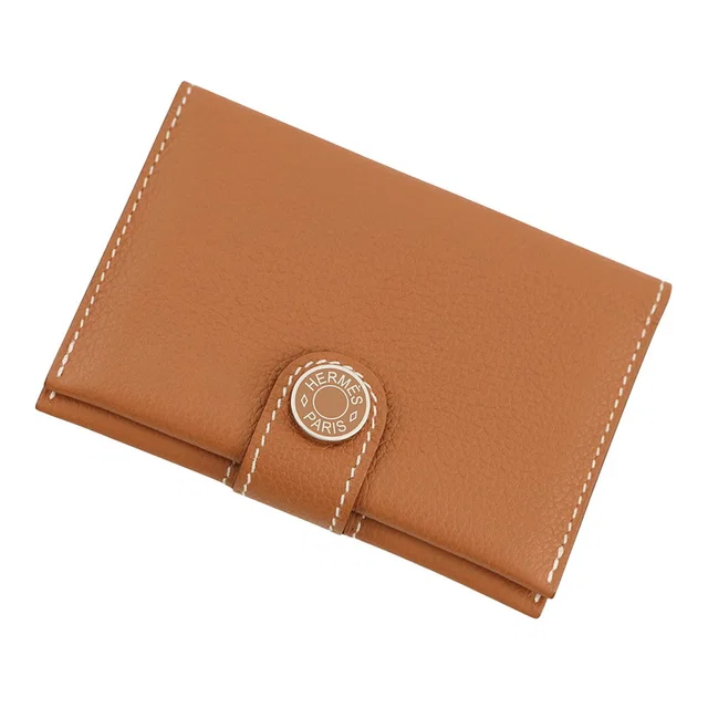 Hermès RMS Card Case Gold Evercolor in Gold from GALLERY RARE