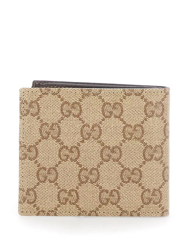 Gucci Gg Canvas Bi-Fold Wallet — Beige in Beige Canvas from HEWI