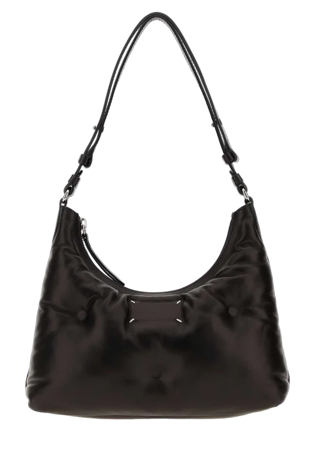 Maison Margiela Slam Shoulder Bag — Black in Black Leather from HEWI