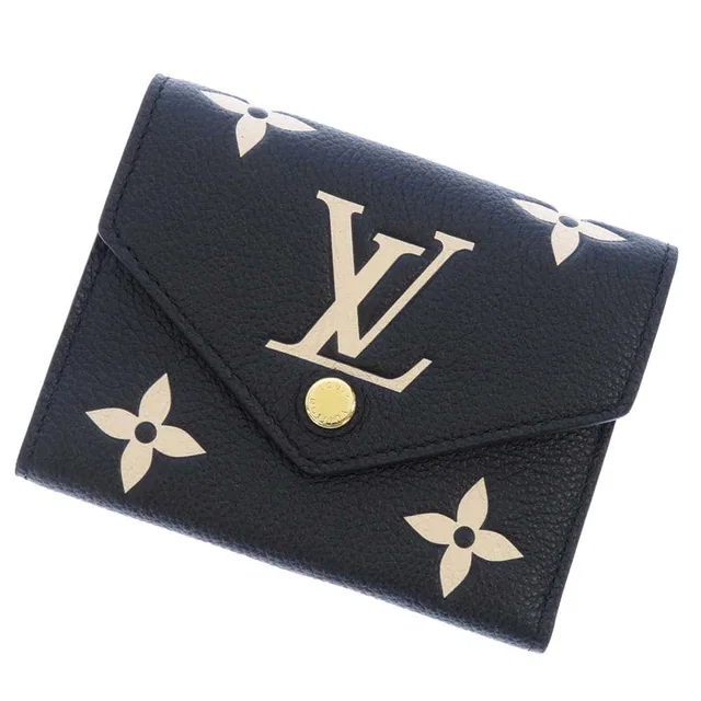 Louis Vuitton Portefeuille Victorine Noir/ClaimsM80968 Monogram Empreinte Leather in Black Leather from GALLERY RARE