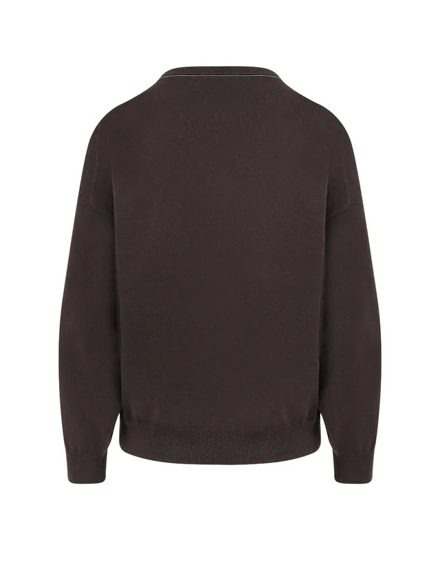 Brunello Cucinelli monili-chain crew-neck sweater, photo 2 of 2 from SENSER