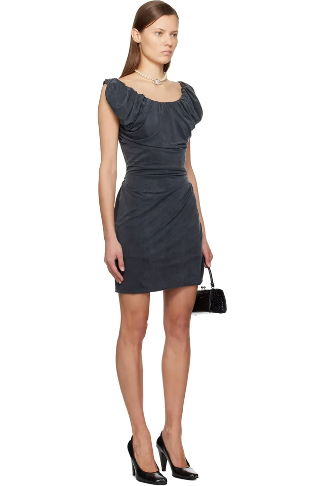 Vivienne Westwood Gray Ginnie Amber Jersey Minidress, photo 2 of 3 from SSENSE