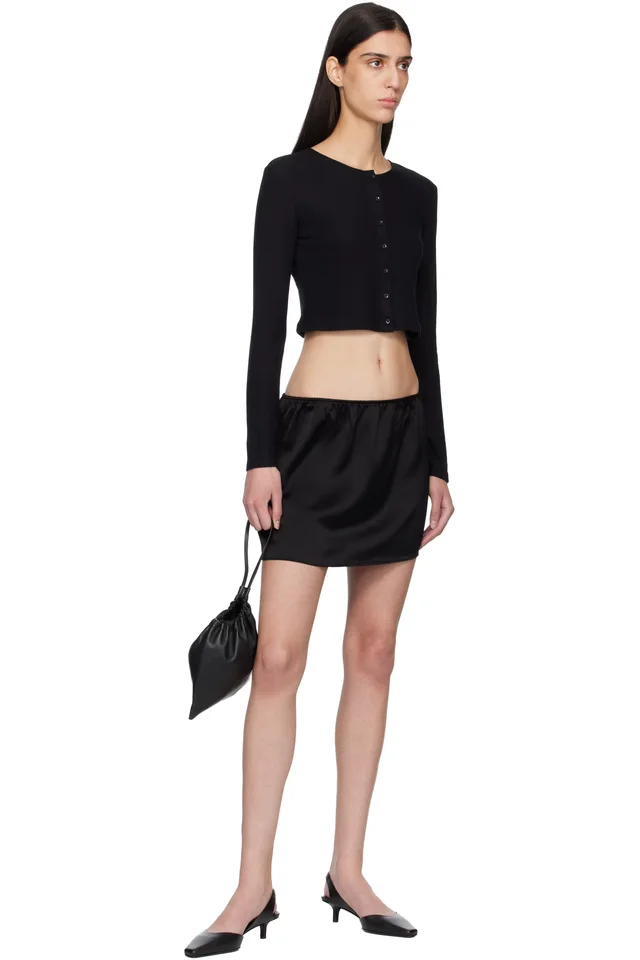 LESET Black Barb Miniskirt, photo 4 of 4 from SSENSE