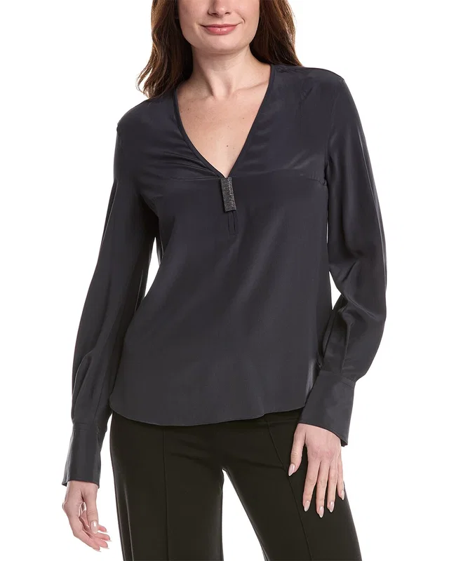 Brunello Cucinelli Silk Top, image 1 of 1 from Gilt