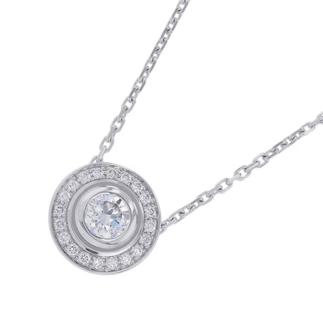 Cartier Damour Diamond Pavé Setting NecklaceN7424316 18K White Gold in White from GALLERY RARE