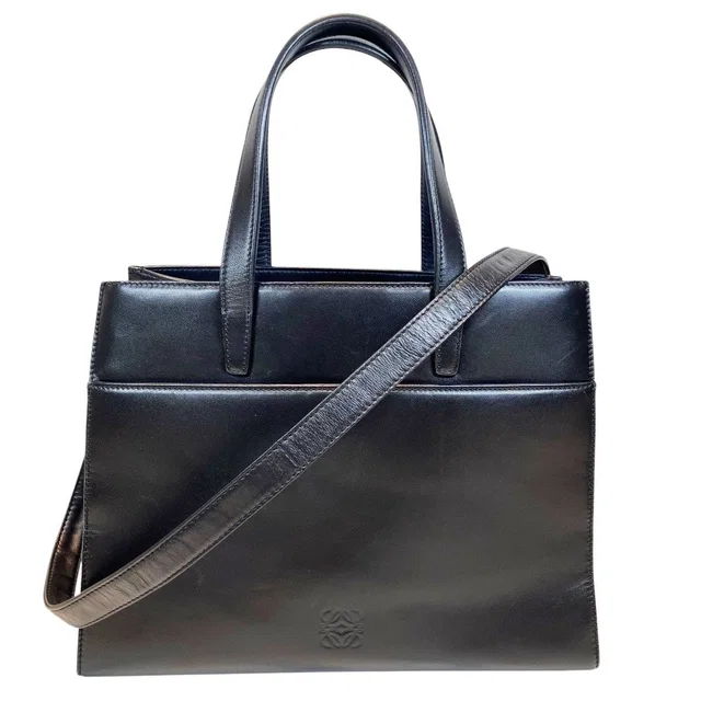 Loewe 2-Way Handbag Anagram Leather in Leather from The Reluxe
