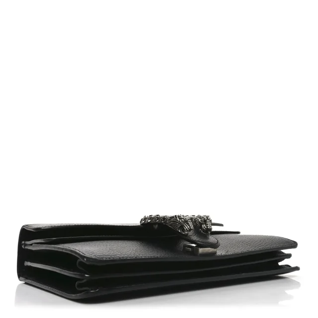 Gucci Pebbled Calfskin Small Dionysus Shoulder Bag Black in Black Calfskin from FASHIONPHILE, photo 4 of 10