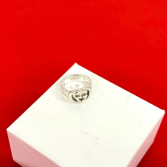 Gucci Interlocking G 925 Sterling Silver Ring in Silver from The Reluxe
