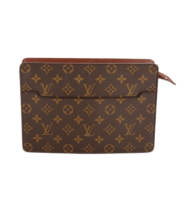 Louis Vuitton Monogram Logo Pouch With Zip in Coated canvas from Luxury Promise