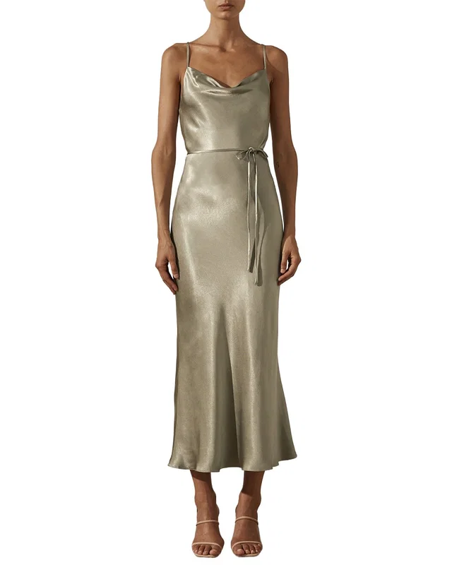 Shona Joy La Lune Bias Cowl Midi Dress, image 1 of 1 from Rue La La