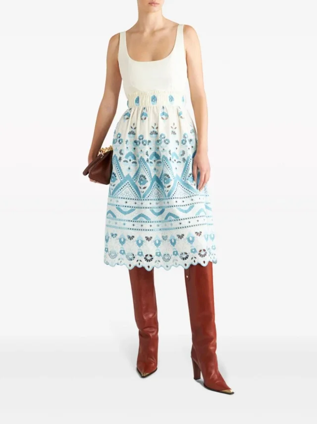 Etro Cotton Blend Short Dress, photo 4 of 6 from Balardi