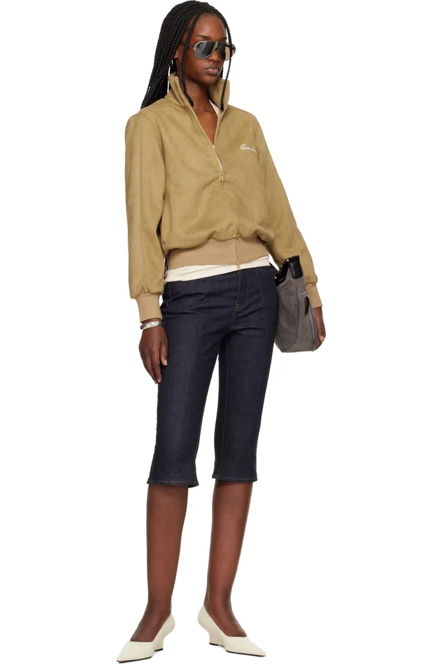 Fear of God ESSENTIALS Tan Signature Vintage Fit Track Jacket, photo 4 of 4 from SSENSE
