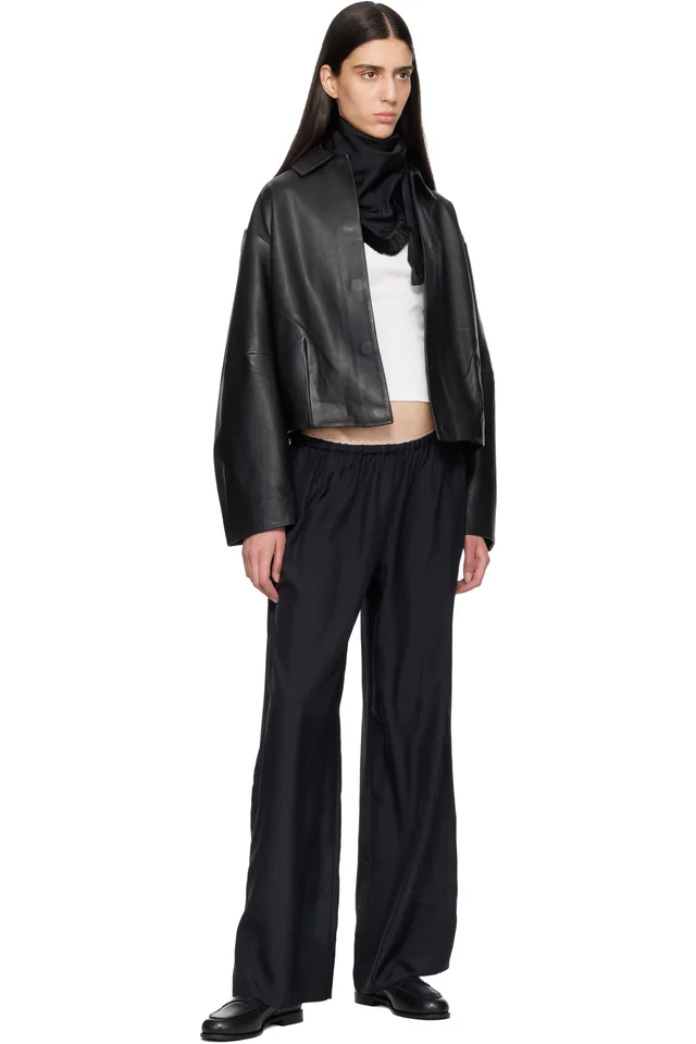 Toga Pulla Black Fringe Scarf, photo 3 of 3 from SSENSE