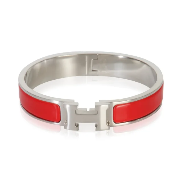 Hermès Clic H Bracelet Rouge Amarante in Red from HEWI, photo 3 of 5