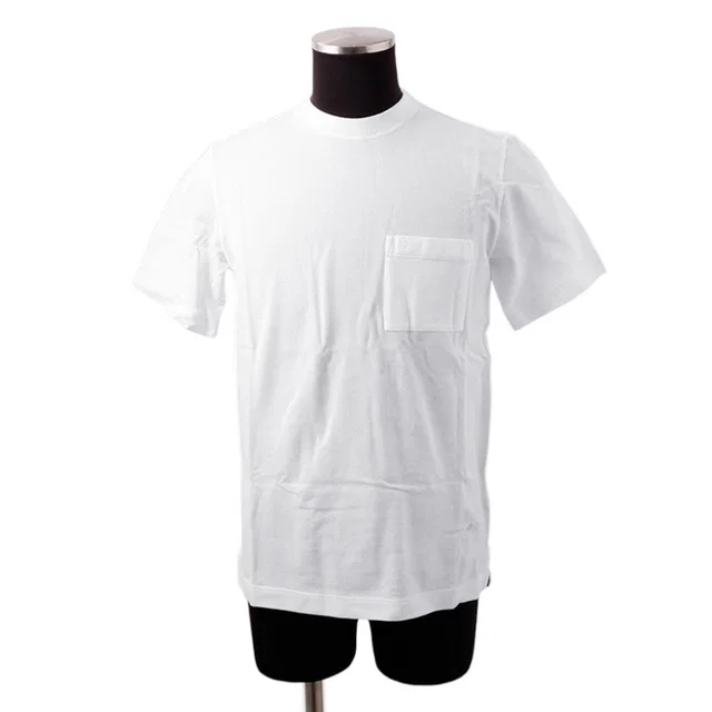 Hermès HEmbroidery Pocket T-Shirt Size S White Cotton100% in White from GALLERY RARE