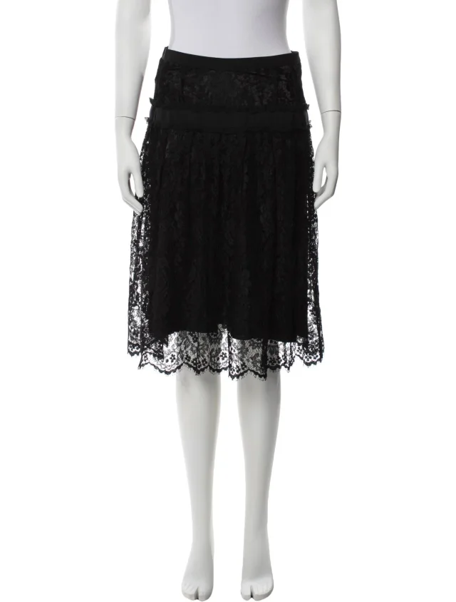 Dolce & Gabbana Special Piece Midi Length Skirt in black from The RealReal