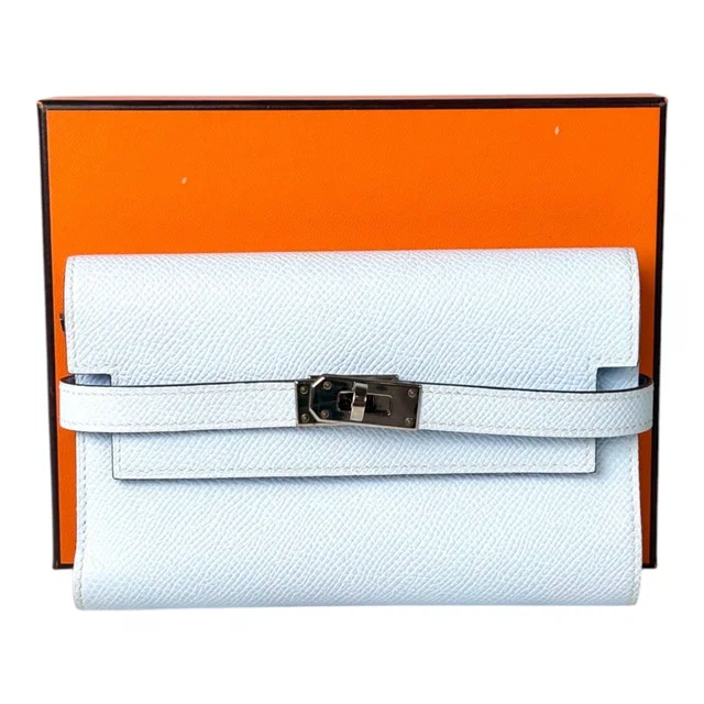 Hermès Kelly Fold Wallet in Blue Pale in Blue from Luxury Promise