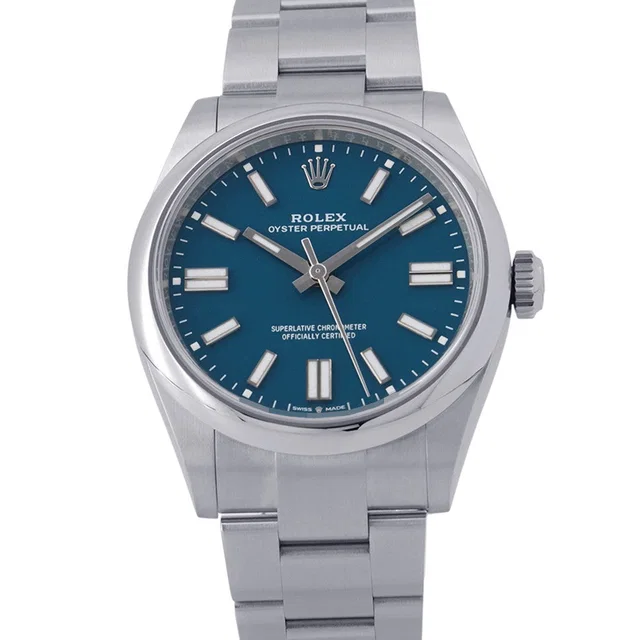 Rolex Oyster Perpetual W41mm Stainless Steel Med Blue Dial134300 in Blue from GALLERY RARE