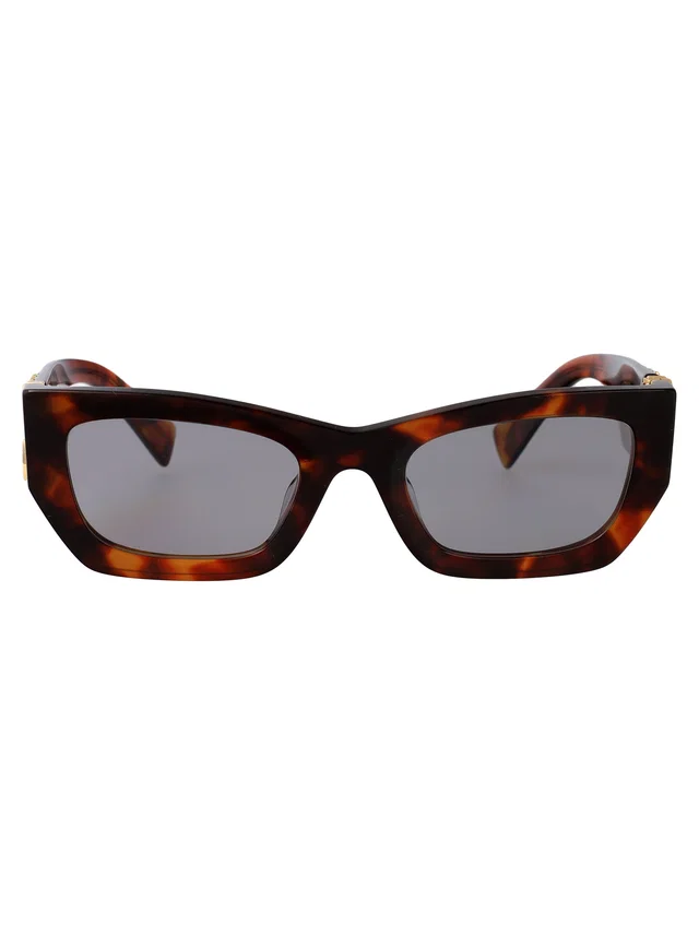 Miu Miu 0mu Acetate Tortoiseshell Sunglasses — Brown in Brown from HEWI